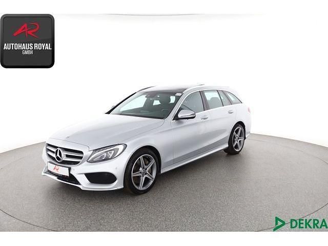 Silber (metallic) Gebraucht 2018 Mercedes C250 AMG Kombi | 23.880 € (Fairer Preis) - Bild 1/4