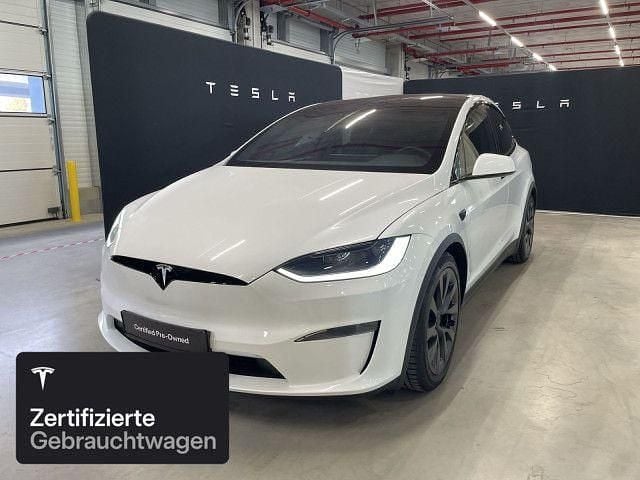 Pearl white multicoat Gebraucht 2023 Tesla Model X SUV | 82.100 € (Fairer Preis) - Bild 1/4