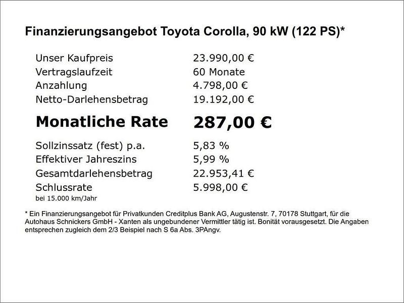 Gebraucht Toyota Corolla Hybrid Team 122 PS (89 kW) 2023 Schwarz Limousine