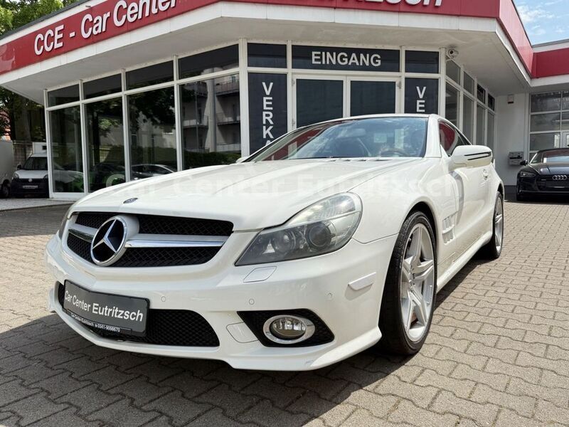 Alabasterweiss unilack Gebraucht 2009 Mercedes SL500 AMG Cabrio | 26.999 € (Fairer Preis) - Bild 1/4