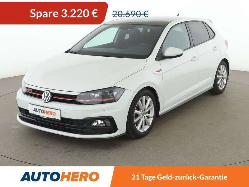 Pure white Gebraucht 2019 VW Polo GTI Kleinwagen | 17.470 € (Guter Preis) - Bild 1/3