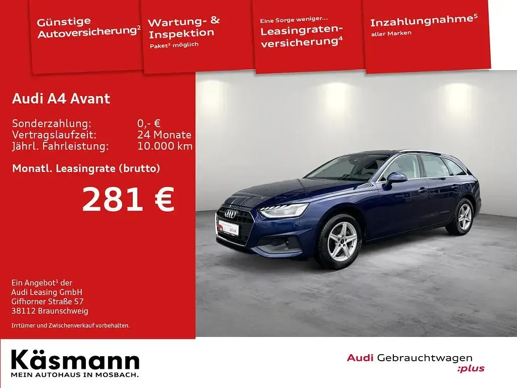 Usata Audi A4 Business 163 CV (119 kW) 2024 Blu Station wagon