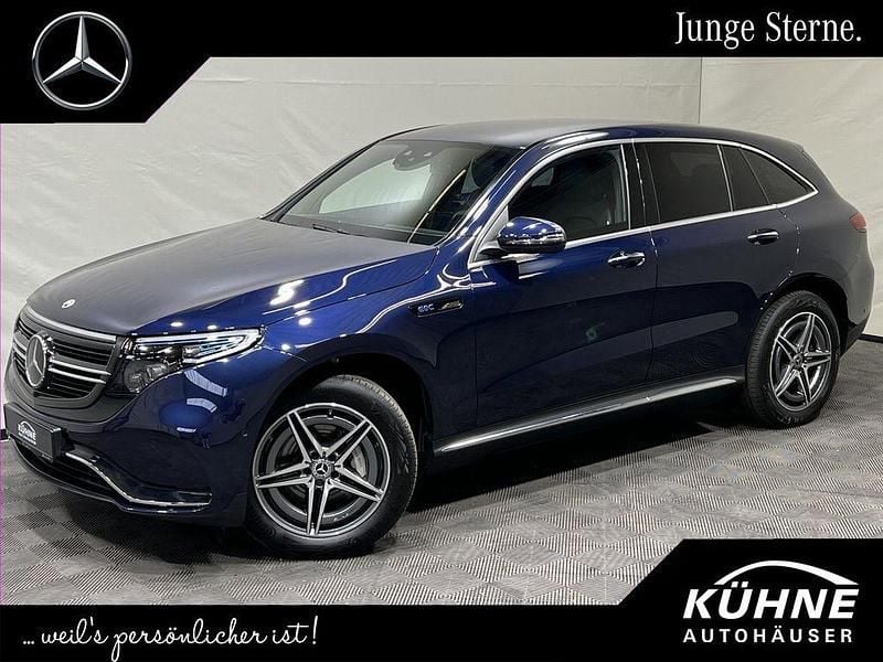 Blau, Gebraucht 2022 Mercedes EQC400 Advanced SUV | 39.190 € (Guter Preis) - Bild 1/4