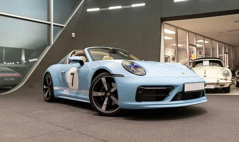 Blau Gebraucht 2021 Porsche 911 Targa 4S Cabrio | 305.000 € - Bild 1/4