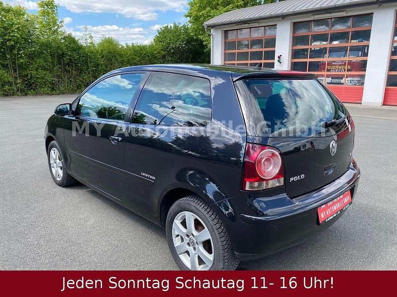 Gebraucht VW Polo United 69 PS (50 kW) 2008 Schwarz Kleinwagen