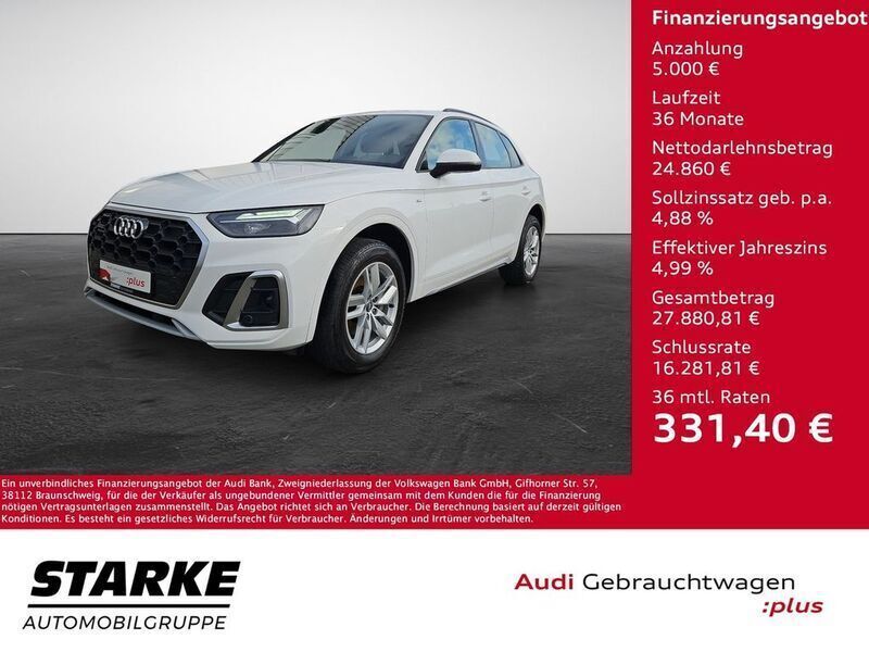 Weiß Gebraucht 2022 Audi Q5 S-Line SUV | 29.860 € (Guter Preis) - Bild 1/4