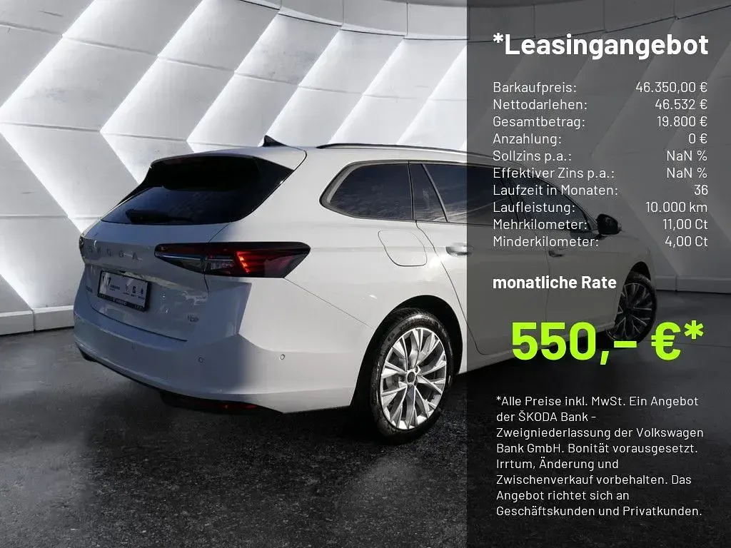 Neu Skoda Superb Selection 193 PS (141 kW) 2025 Weiß (weiss / purity weiss) Kombi