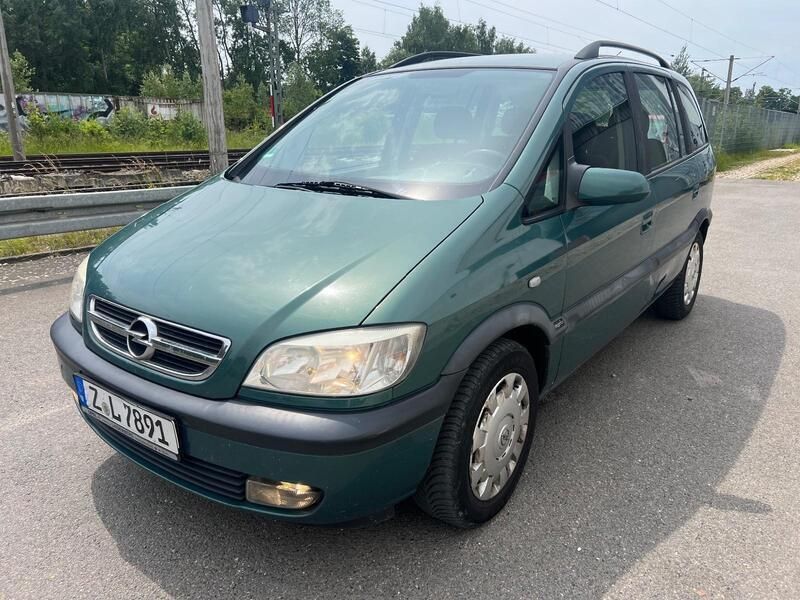 Grün Gebraucht 2003 Opel Zafira Van / Kleinbus | 1.200 € (Guter Preis) - Bild 1/4