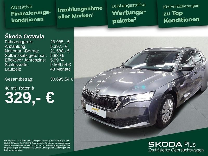 Graphitegrau metallic Gebraucht 2025 Skoda Octavia Essence Kombi | 26.985 € (Superpreis) - Bild 1/4