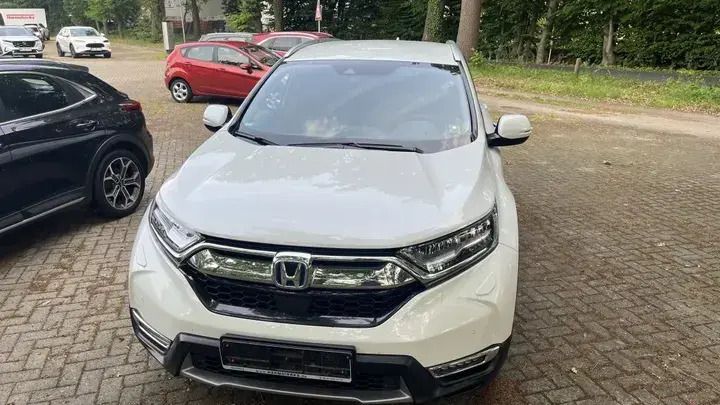 Platinum white pearl Gebraucht 2022 Honda CR-V Hybrid SUV | 28.490 € (Fairer Preis) - Bild 1/4