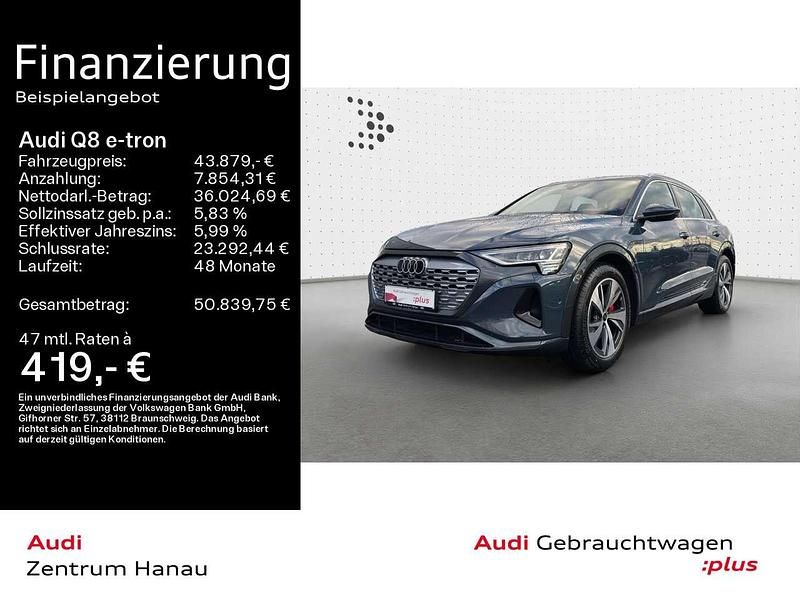 Gebraucht Audi Q8 e-tron Advanced Plus 250 kW (340 PS) 2023 Plasmablau metallic SUV