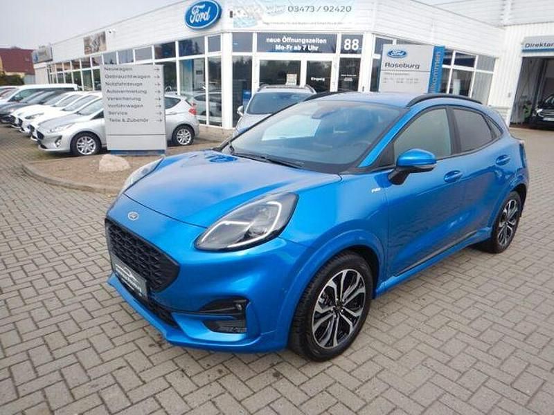Blau Gebraucht 2020 Ford Puma Gen-E Limousine | 22.990 € (Teuer) - Bild 1/4