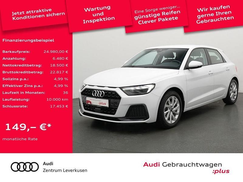Gletscherweiß metallic Gebraucht 2024 Audi A1 Sportback Advanced Plus Kleinwagen | 24.980 € (Guter Preis) - Bild 1/4