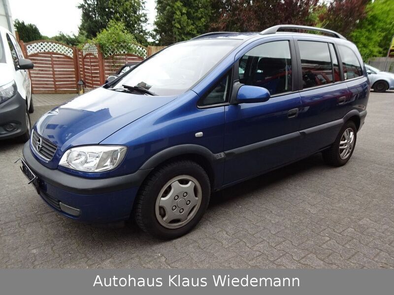 Blau Gebraucht 2002 Opel Zafira Selection Van / Kleinbus | 4.000 € (Teuer) - Bild 1/4