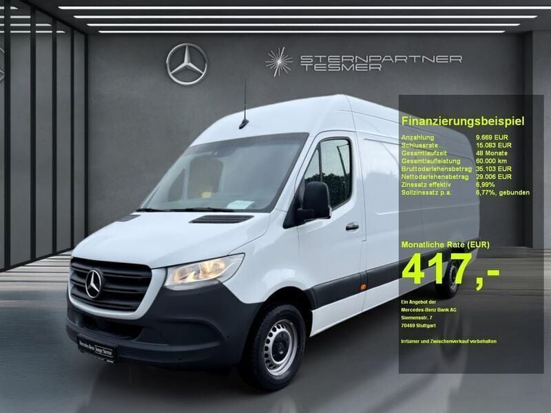 Arktikweiß Gebraucht 2023 Mercedes Sprinter Van | 38.675 € (Fairer Preis) - Bild 1/3