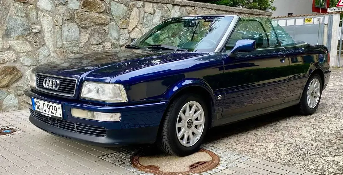 Gebraucht Audi Cabriolet 116 PS (85 kW) 1996 Blau Cabrio