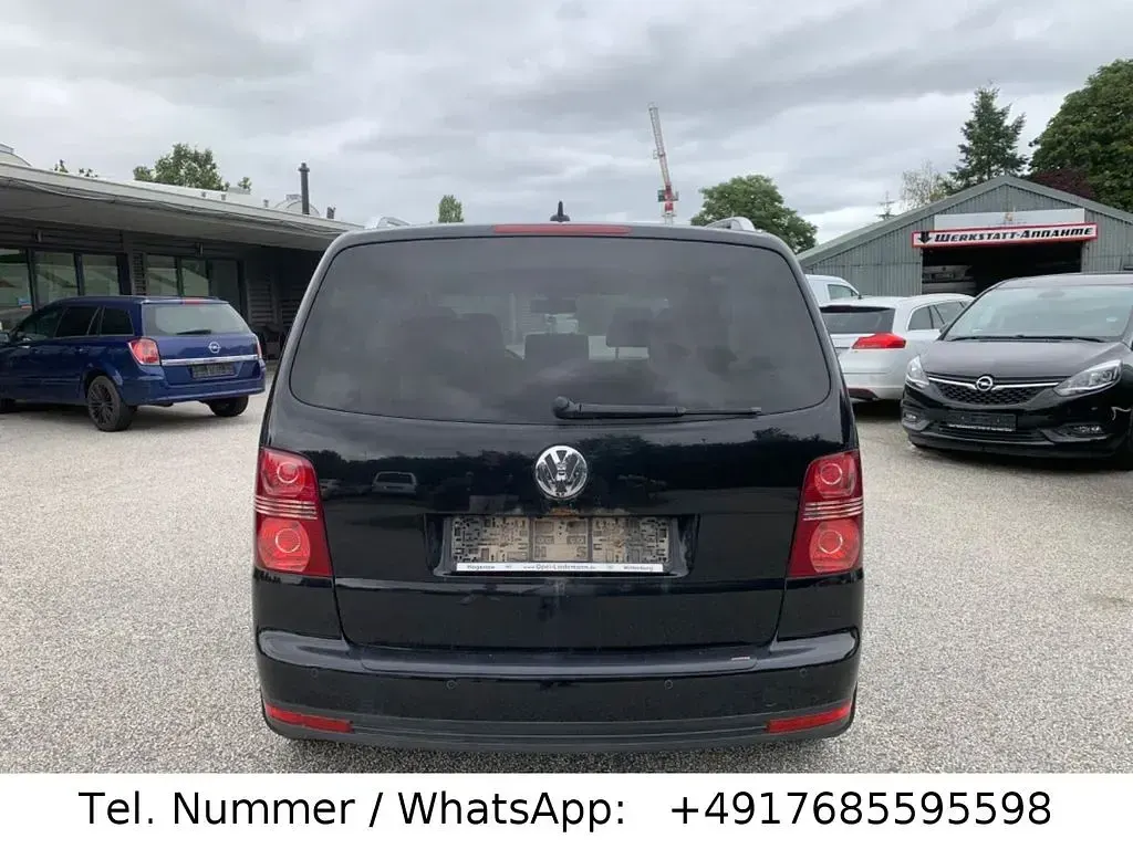 Gebraucht VW Touran Highline 140 PS (102 kW) 2008 Schwarz Van / Kleinbus