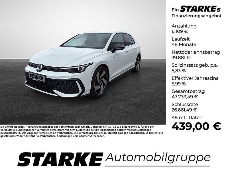 Pure white Neu 2025 VW Golf VIII GTI Limousine | 45.990 € (Fairer Preis) - Bild 1/4