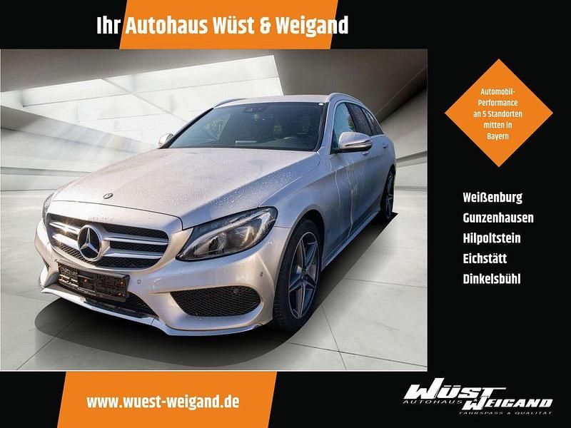 Silber Gebraucht 2015 Mercedes C400 AMG line Kombi | 26.900 € (Fairer Preis) - Bild 1/4