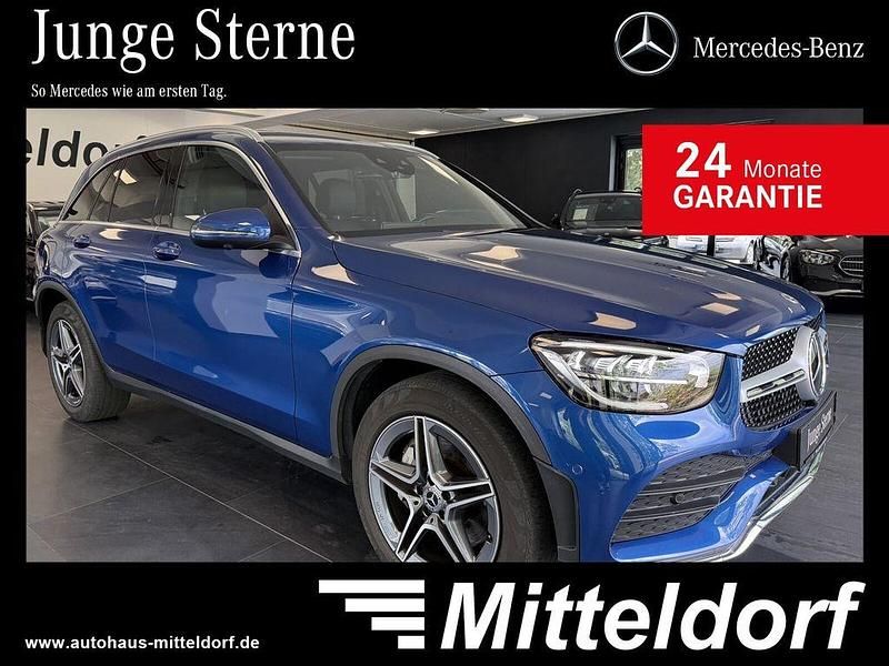 Blau Gebraucht 2022 Mercedes GLC220 AMG SUV | 40.880 € (Teuer) - Bild 1/4