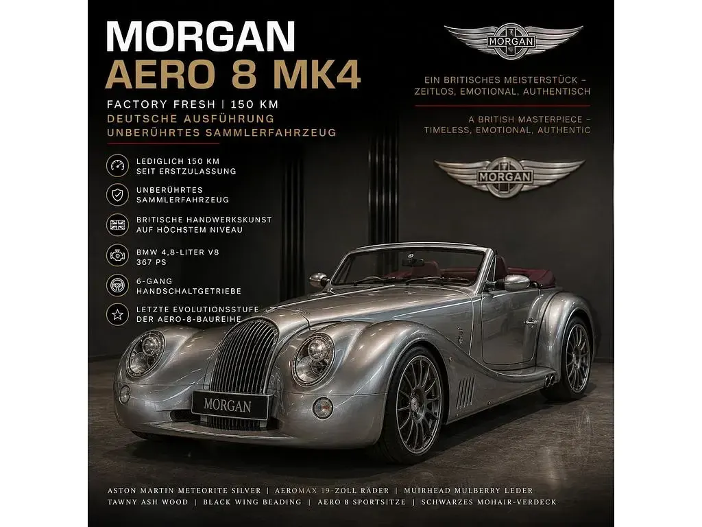 Gebraucht Morgan Aero 8 367 PS (269 kW) 2010 Aston martin meteorite silver Cabrio