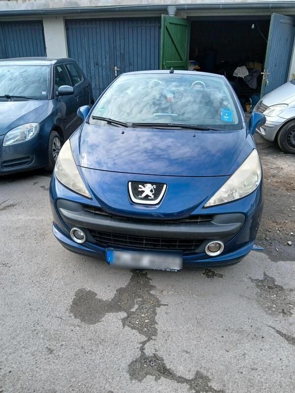 Blau Gebraucht 2008 Peugeot 207 CC Cabrio | 1.650 € (Guter Preis) - Bild 1/4