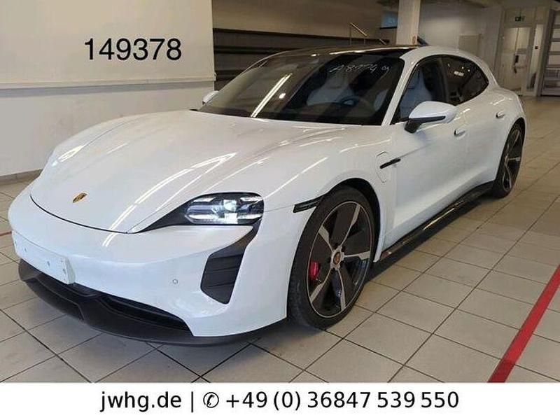 Weiß Gebraucht 2023 Porsche Taycan Sport Turismo Limousine | 71.900 € - Bild 1/4