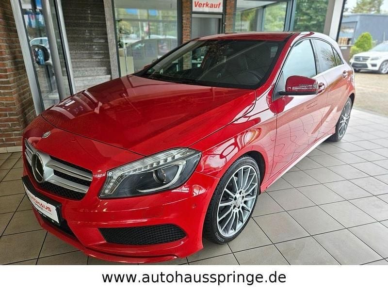 Rot Gebraucht 2014 Mercedes A160 AMG line Limousine | 10.990 € (Fairer Preis) - Bild 1/4