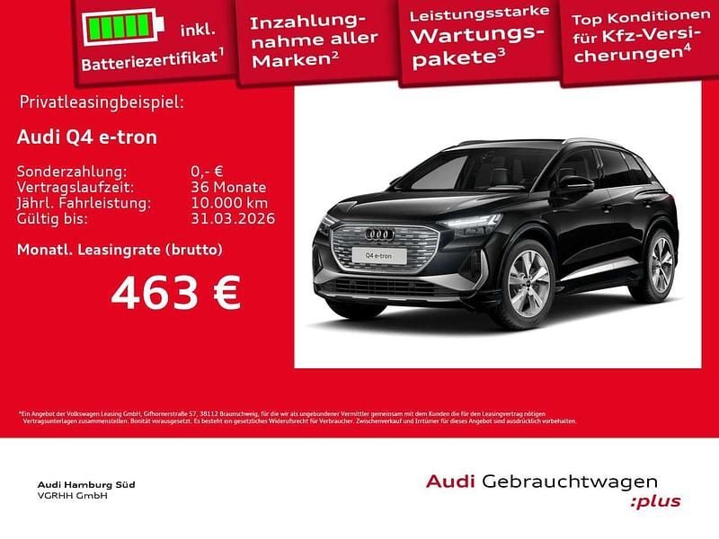 Gebraucht Audi Q4 e-tron S-Line 210 kW (286 PS) 2025 Mythosschwarz metallic SUV