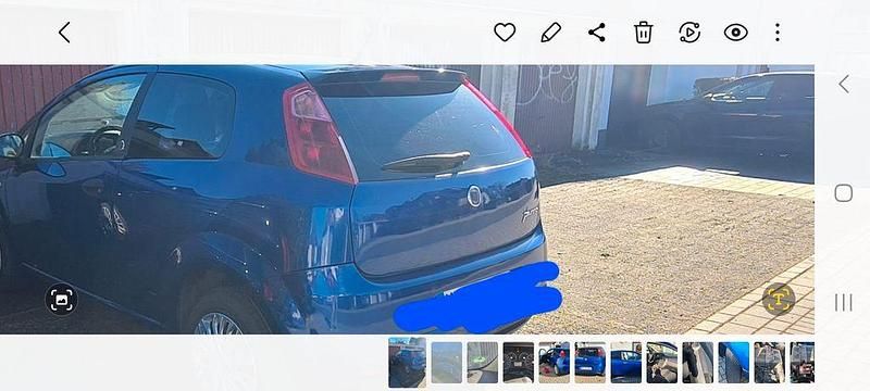 Gebraucht Fiat Punto Dynamic 77 PS (56 kW) 2007 Blau Kleinwagen