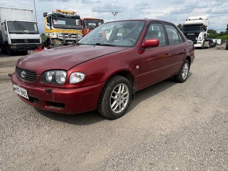 Rot Gebraucht 2000 Toyota Corolla Limousine | 1.690 € (Fairer Preis) - Bild 1/4