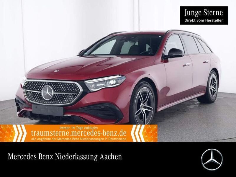 Rot Gebraucht 2024 Mercedes E300 AMG Kombi | 53.790 € (Fairer Preis) - Bild 1/4