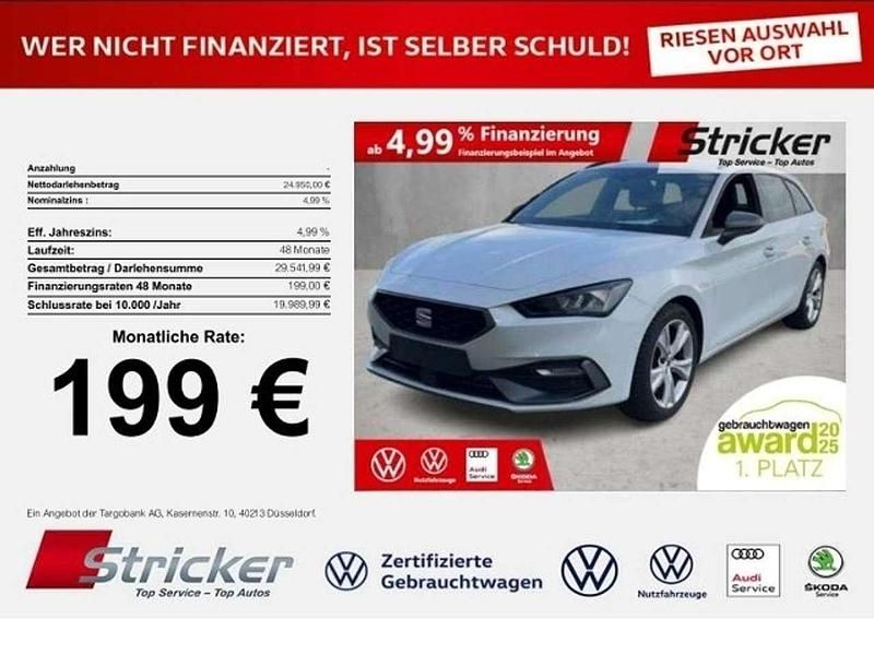 "nevada" weiss Gebraucht 2024 Seat Leon FR-Line Kombi | 24.949 € (Fairer Preis) - Bild 1/3