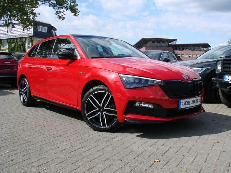 Rojo velvet metallic (metallic) Gebraucht 2020 Skoda Scala Monte Carlo Kleinwagen | 18.980 € (Guter Preis) - Bild 1/4