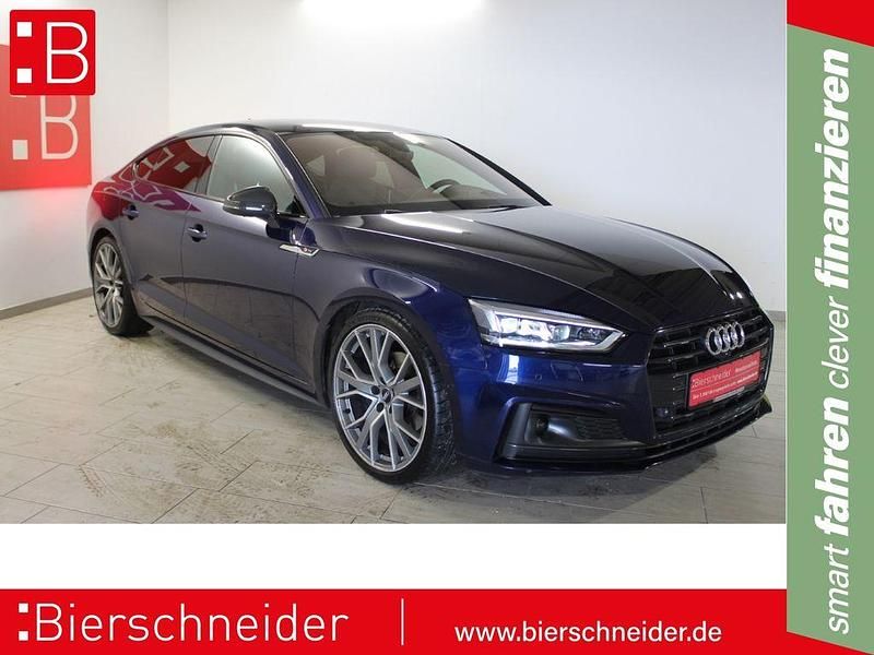 Blau Gebraucht 2019 Audi A5 Sportback S-Line Kleinwagen | 24.899 € (Fairer Preis) - Bild 1/4