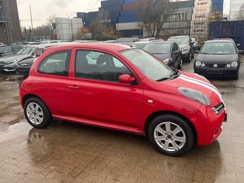 Rot Gebraucht 2006 Nissan Micra Acenta Kleinwagen | 1.190 € (Superpreis) - Bild 1/4