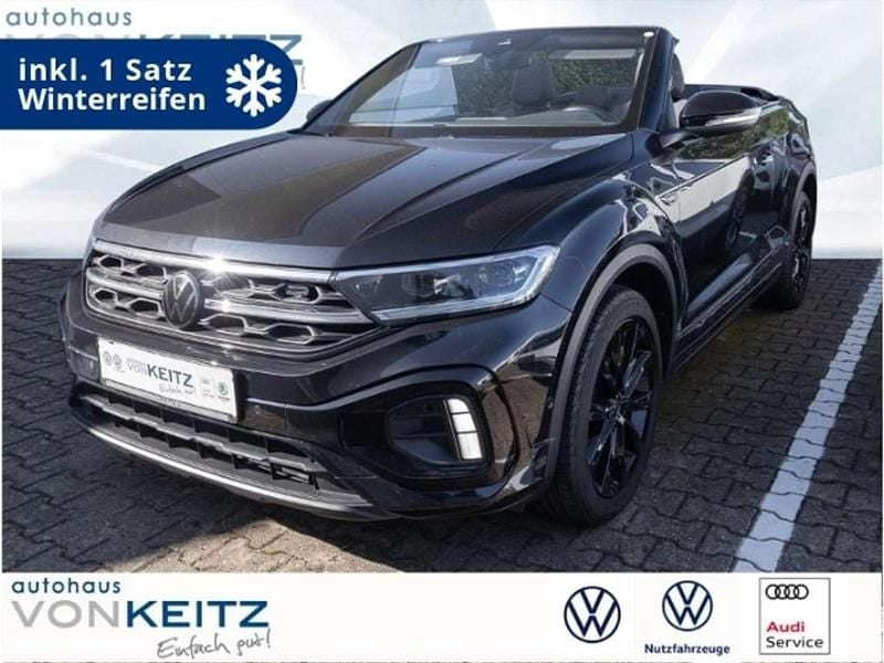 Schwarz Gebraucht 2022 VW T-Roc Cabriolet R-line Cabrio | 27.850 € (Fairer Preis) - Bild 1/4