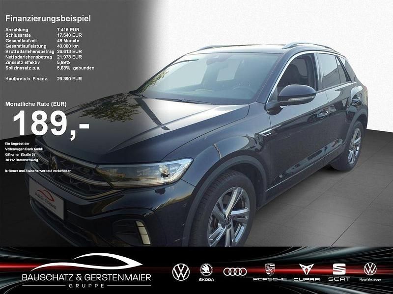 Schwarz Gebraucht 2023 VW T-Roc R-line SUV | 29.390 € (Fairer Preis) - Bild 1/4