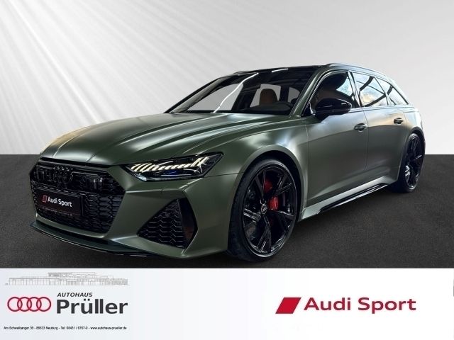 Distriktgrün matt (gruen) Gebraucht 2023 Audi RS6 Ambiente Kombi | 144.900 € - Bild 1/4