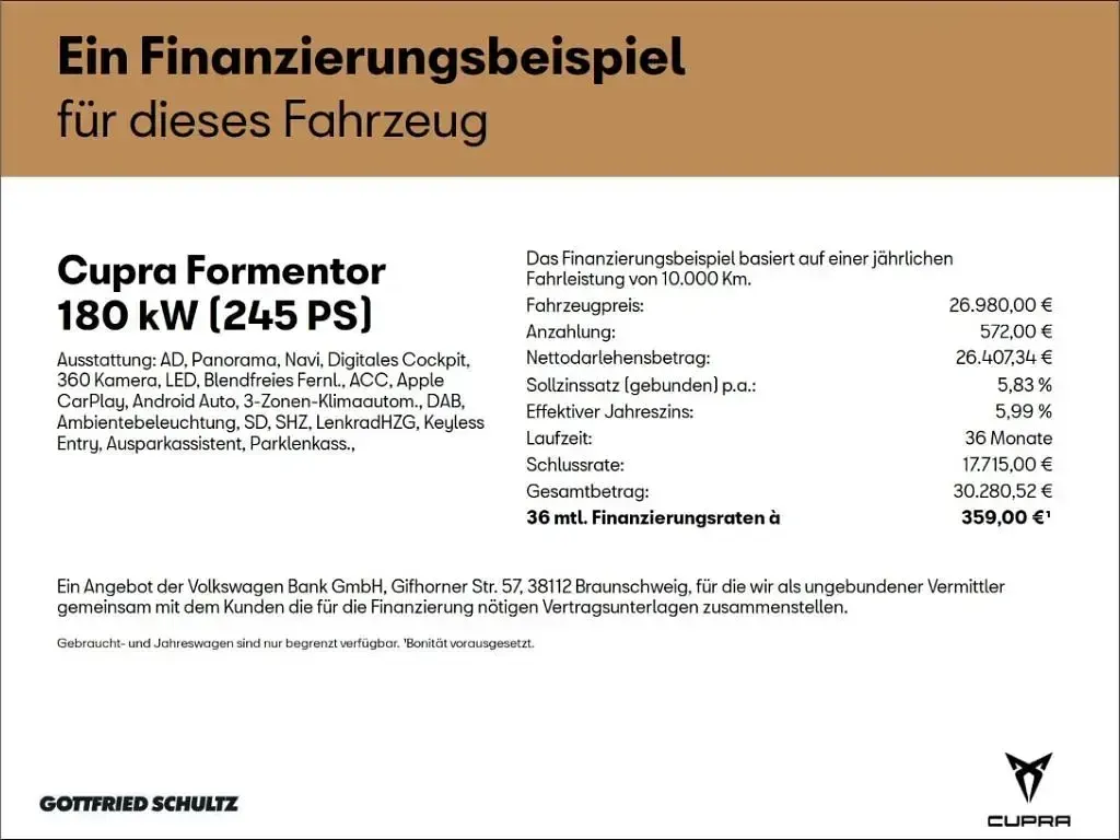Gebraucht Cupra Formentor VZ 245 PS (180 kW) 2023 Weiss SUV