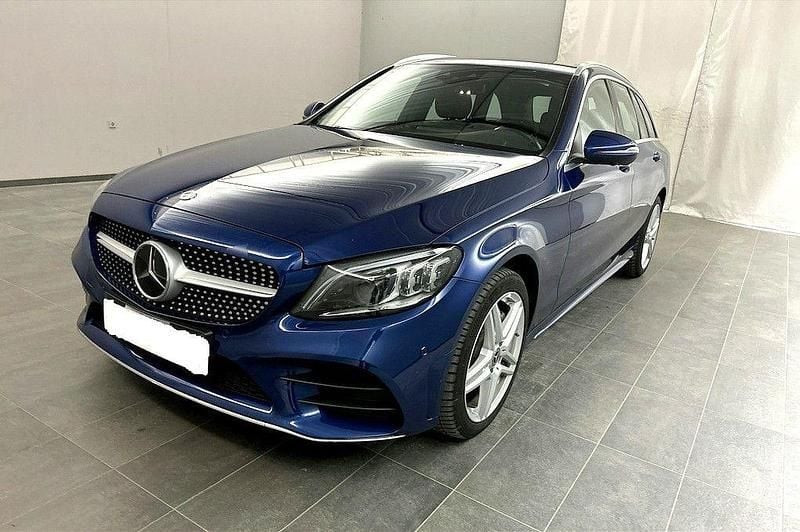 Blau Gebraucht 2021 Mercedes C300e AMG Kombi | 24.890 € (Superpreis) - Bild 1/4