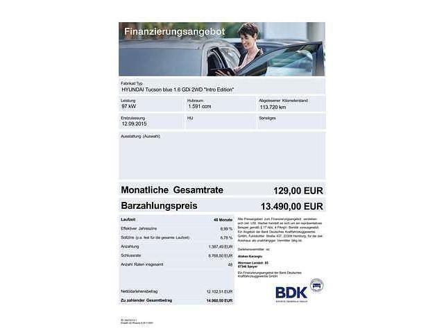 Gebraucht 2015 Hyundai Tucson SUV | 13.490 € (Fairer Preis) - Bild 1/2