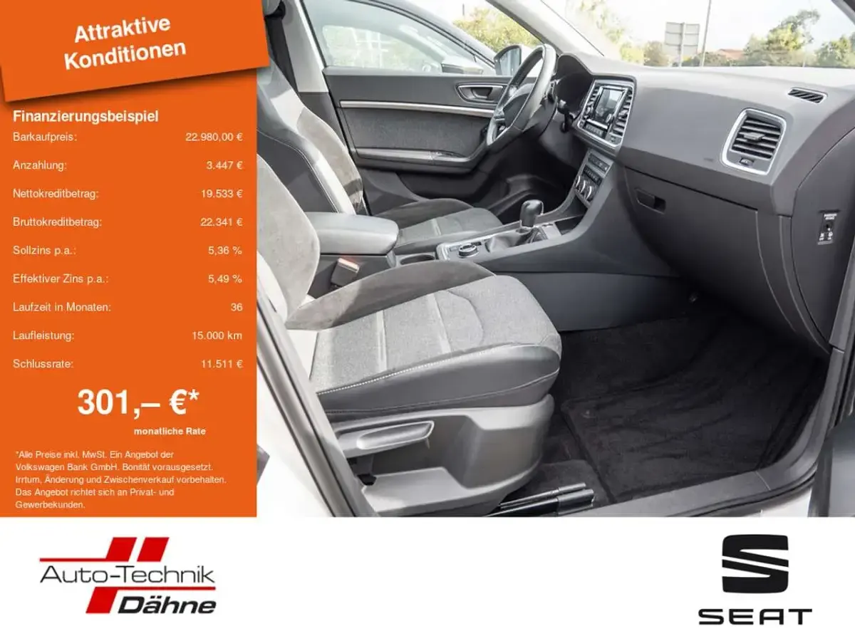 Gebraucht Seat Ateca 4Drive 190 PS (139 kW) 2022 Weiß SUV