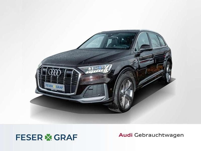 Kirschschwarz perleffekt Gebraucht 2023 Audi Q7 S-Line SUV | 74.990 € (Guter Preis) - Bild 1/4