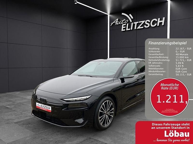 Mythosschwarz metallic Gebraucht 2025 Audi A6 e-tron Performance Kombi | 71.890 € - Bild 1/4