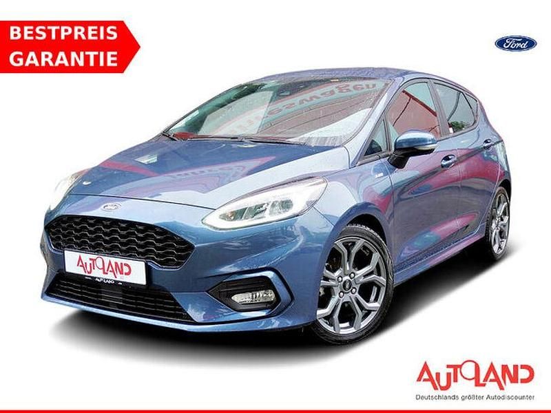 Blau Gebraucht 2021 Ford Fiesta ST-Line Kleinwagen | 15.490 € (Fairer Preis) - Bild 1/4