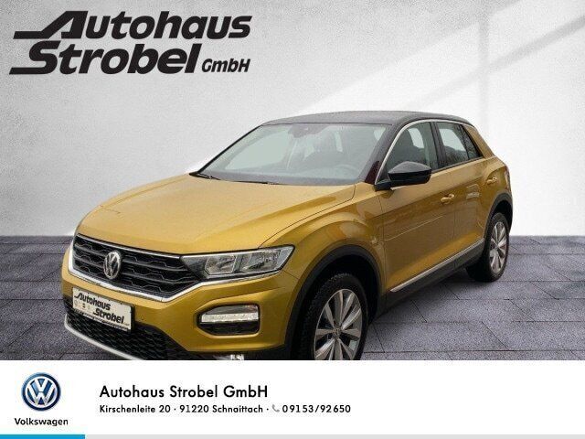 Gelb kurkumagelb metallic (metallic) Gebraucht 2019 VW T-Roc Style SUV | 20.990 € (Fairer Preis) - Bild 1/4