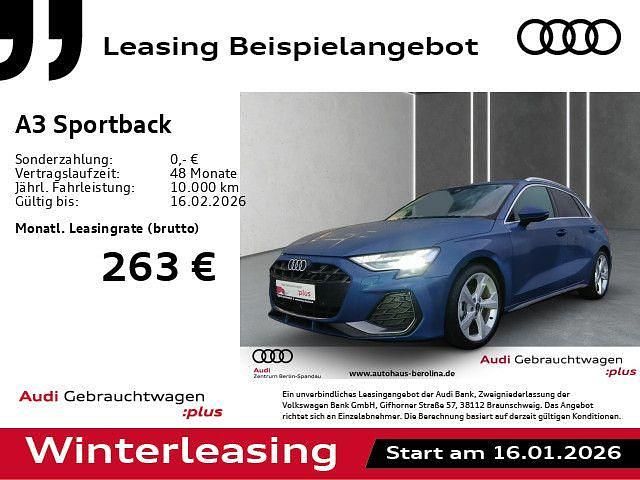 Blau Gebraucht 2025 Audi A3 S-Line Limousine | 33.120 € (Guter Preis) - Bild 1/4