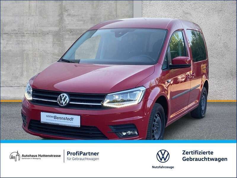 Kirschrot Gebraucht 2020 VW Caddy Trendline Van / Kleinbus | 25.820 € (Guter Preis) - Bild 1/4