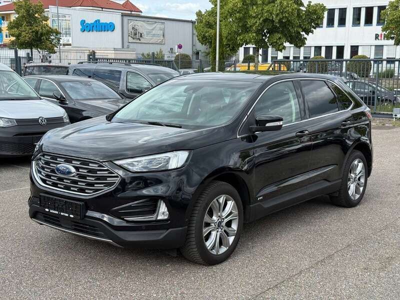Obsidianschwarz metallic Gebraucht 2019 Ford Edge Titanium SUV | 17.900 € (Superpreis) - Bild 1/4